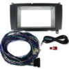 2DIN取付キット - ベンツCLKクラス(W209)後期 DVDナビ付車用 ブラックパネル 2004(H16)/8～2009(H21)/7 - 画像 (2)