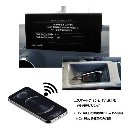 買い物ELA-V10 VISITインターフェイスアダプター Android10.0搭載 アクセサリー